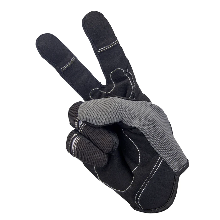 Перчатки Biltwell - MOTO GLOVES - серо-черные - размер L - 1501-1101-004