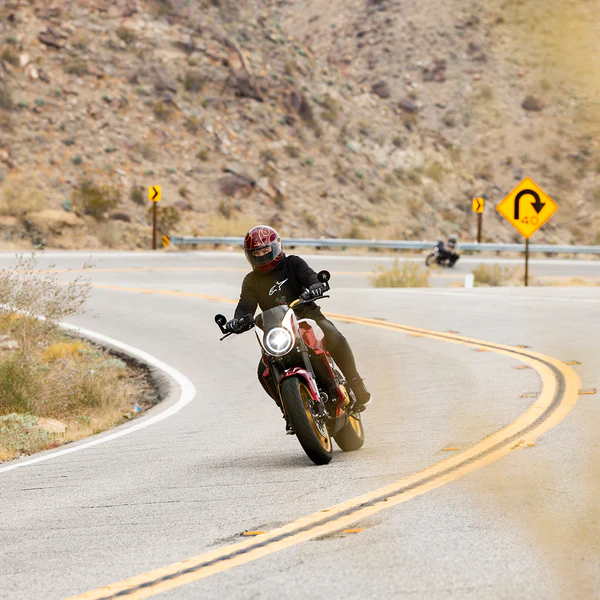 Шлем Biltwell GRINGO S ECE R22.06 - бордовый с языками пламени - размер M - 1003-594-503