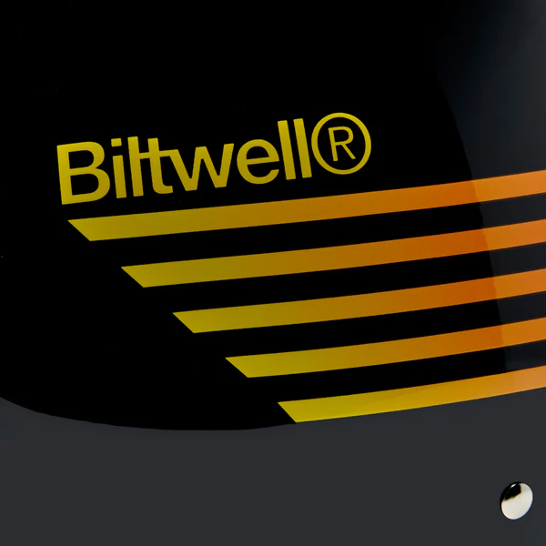 Шлем Biltwell BONANZA - 3/4 цвет -  черный глянец с полосами - размер L - 1001-5115-204