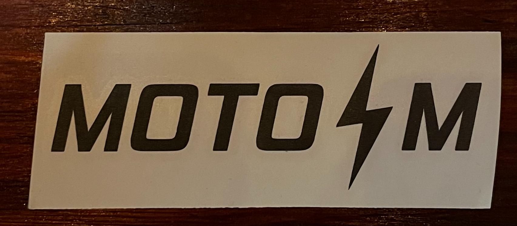 Наклейка Мото-М  - черная