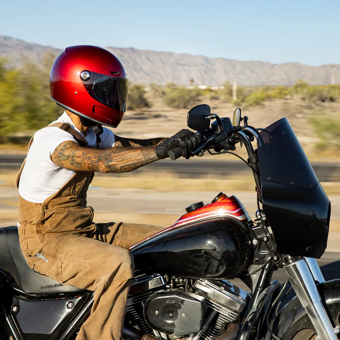 Шлем Biltwell GRINGO SV (ECE R22.06) - цвет красный глянец - размер XS - 0101-16296, 1006-351-501