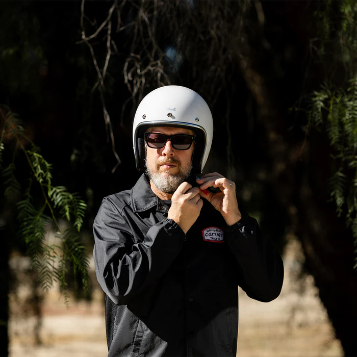 Шлем Biltwell BONANZA - 3/4 цвет -  белый глянец - размер S - 1001-164-202