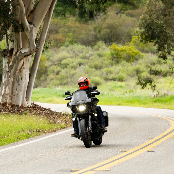 Шлем Biltwell Gringo ECE R22.06 - оранжевый глянец с пламенем - размер S - 0101-18369, 1002-593-502 