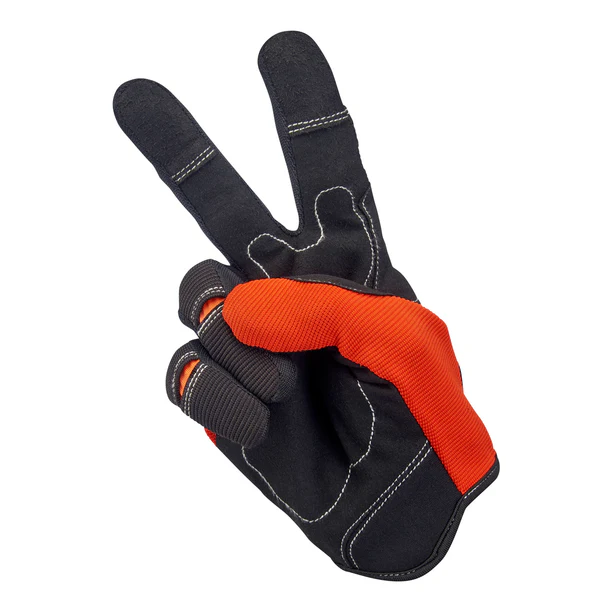 Перчатки Biltwell - MOTO GLOVES - оранжево-черные - размер M  - 1501-0106-003