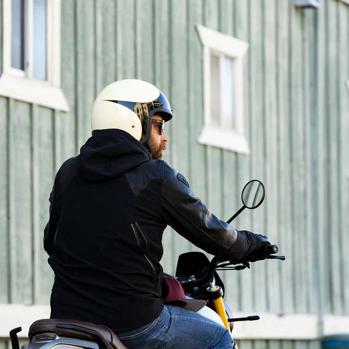 Шлем Biltwell BONANZA - 3/4 цвет - винтажный белый с черным - размер M - 0101-3171, 1001-559-203