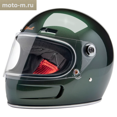 Шлем Biltwell GRINGO SV (ECE R22.06) - цвет зеленый глянец - размер XXL - 0101-16289, 1006-324-506