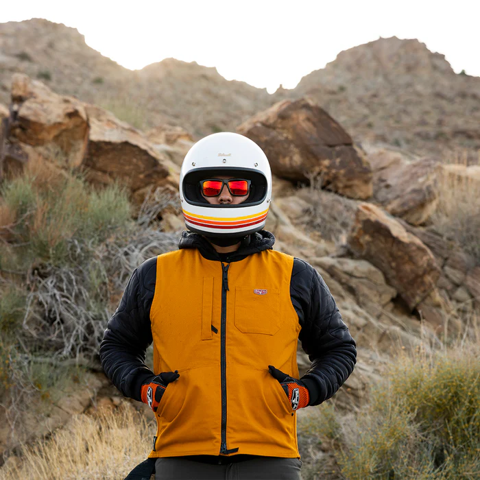 Шлем Biltwell Gringo ECE R22.06 - белый глянец с полосами - размер M - 0101-18364, 1002-591-503