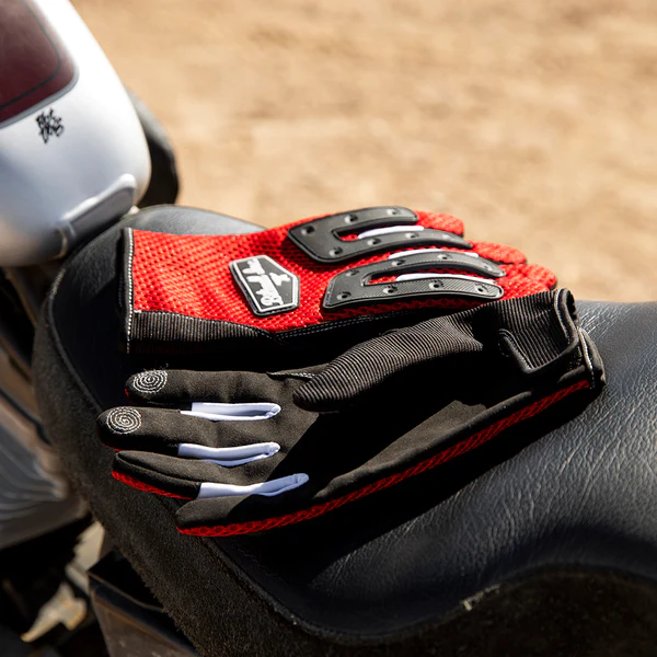 Перчатки Biltwell Inc. - ANZA GLOVES - цвет красный - размер M - 3301-4167, 1507-0801-003