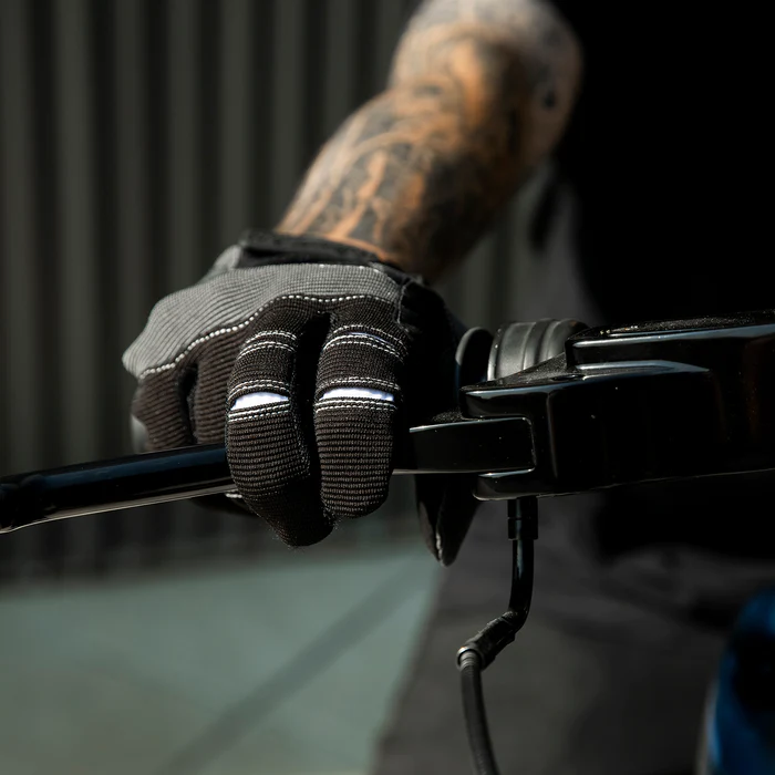 Перчатки Biltwell - MOTO GLOVES - серо-черные - размер L - 1501-1101-004