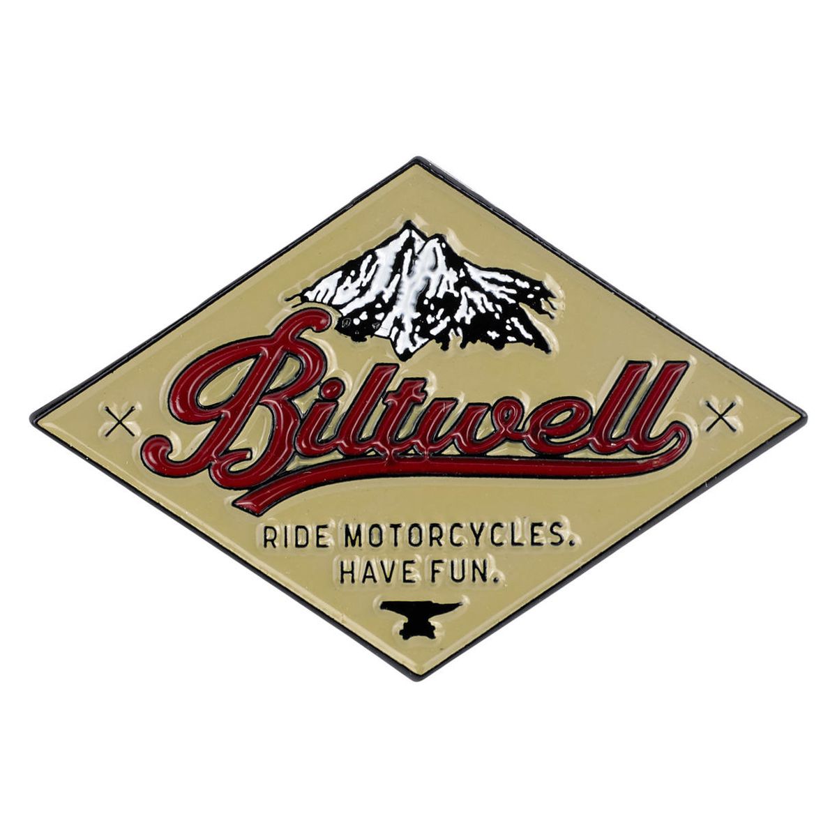 Значок The Biltwell - ENAMEL PIN - CRS Red/Biege - 8602-08