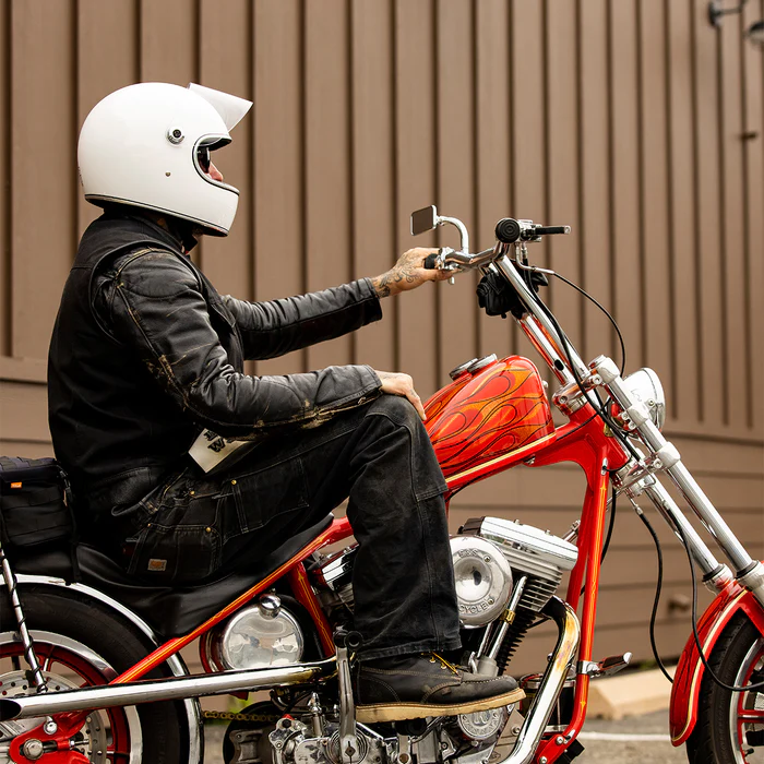 Шлем Biltwell GRINGO S ECE R22.06 - белый глянец - размер S - 1003-104-502