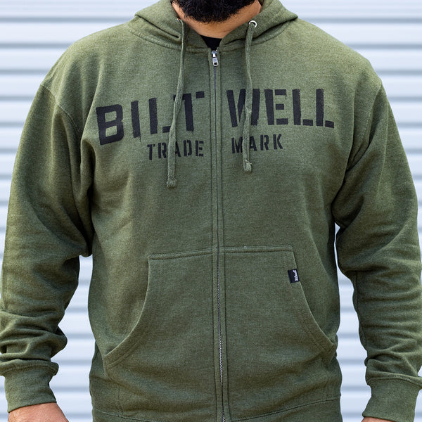 Толстовка Biltwell - Stencil Zip Hoodie SKU: 8123-139-002 - размер S - артикул: 8123-139-002