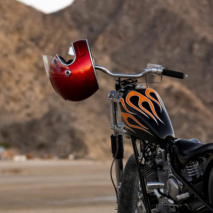 Шлем Biltwell GRINGO SV (ECE R22.06) - цвет красный глянец - размер XS - 0101-16296, 1006-351-501