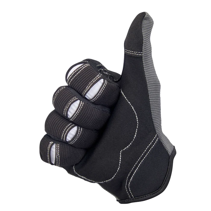 Перчатки Biltwell - MOTO GLOVES - серо-черные - размер L - 1501-1101-004