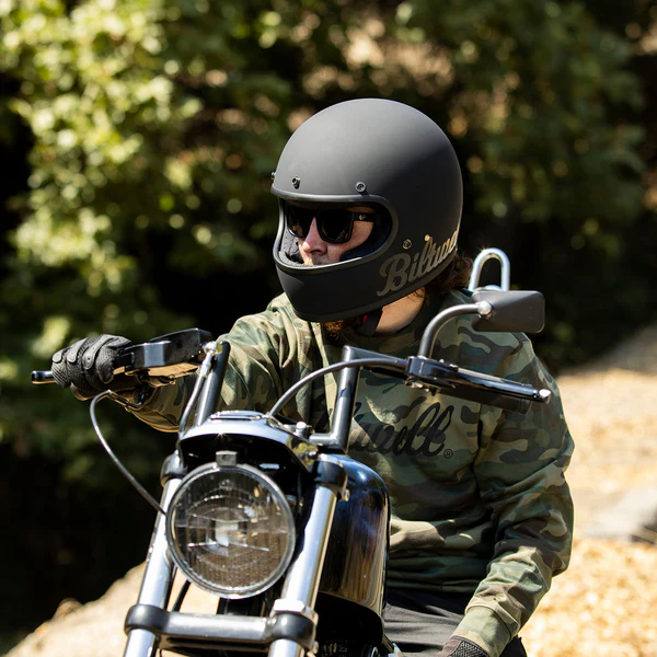 Шлем Biltwell Gringo - черный матовый с лого - размер M - 0101-14319, 1002-638-103