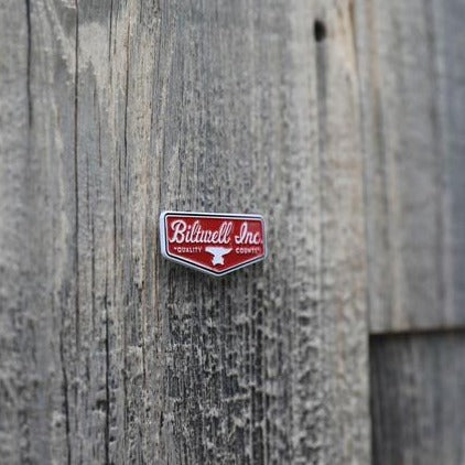 Значок The Biltwell - ENAMEL PIN - SHIELD RED/WHITE - 8602-11