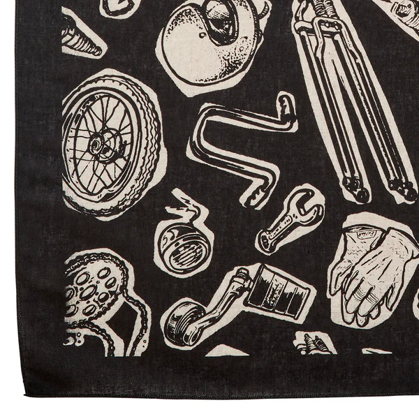 Бандана Biltwell Junk Black - черная - 8606-66