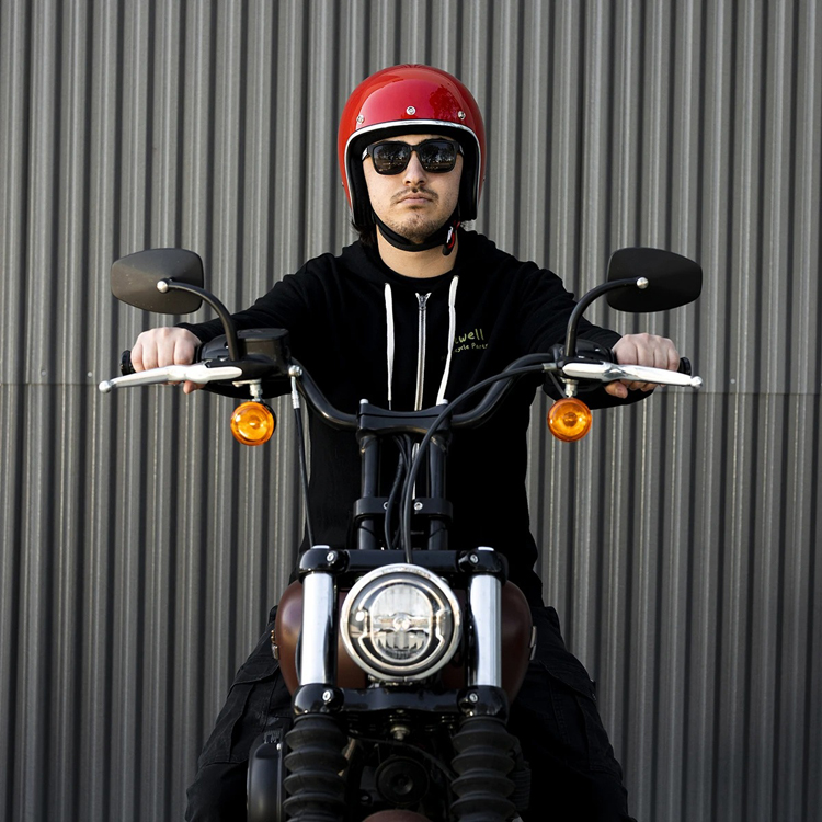 Шлем Biltwell BONANZA - 3/4 цвет - красный глянец - размер XS - 1001-137-201, 0104-2828