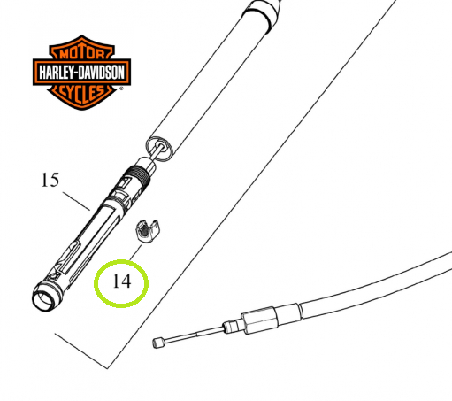 Стопор троса сцепелния на M8 - 37200395A