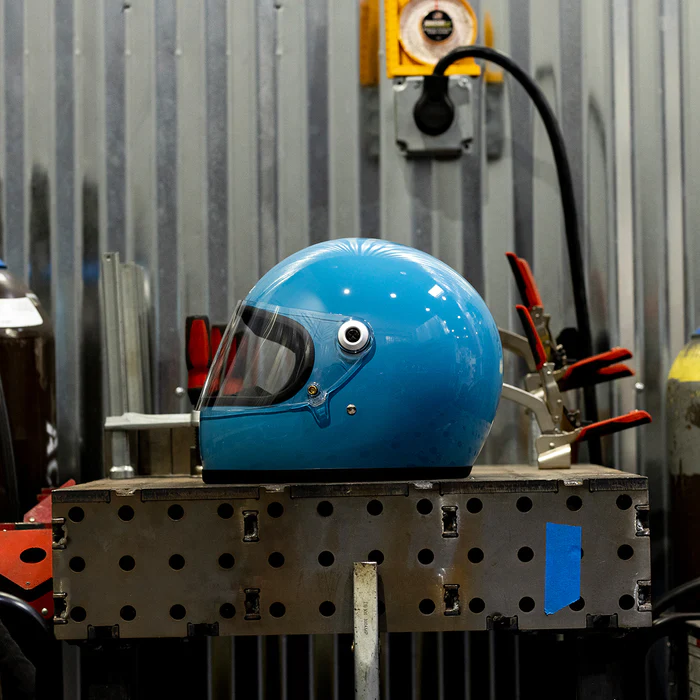 Шлем Biltwell GRINGO S ECE R22.06 - голубой глянец - размер S - 1003-165-502