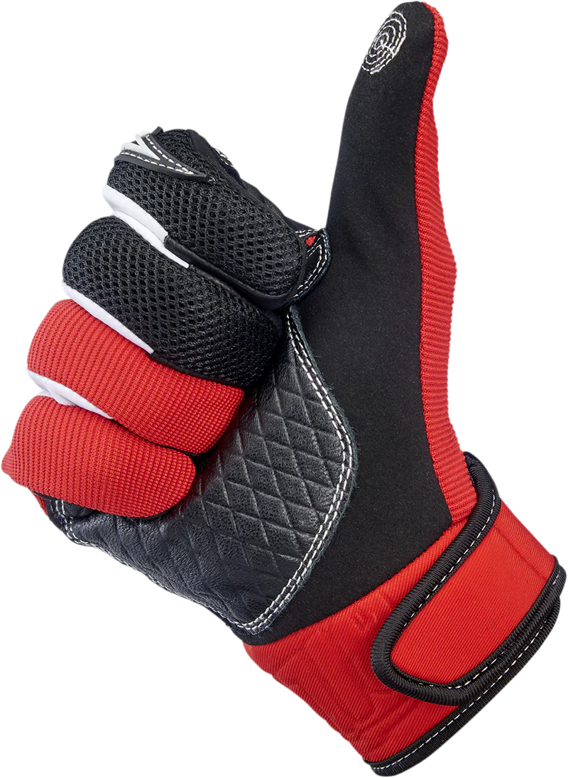 Перчатки Biltwell - Baja - красные - размер S - 3301-4196, 1508-0801-302