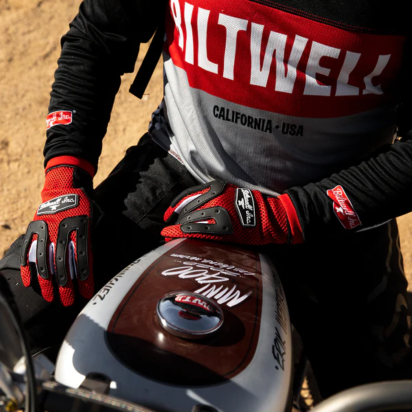 Перчатки Biltwell Inc. - ANZA GLOVES - цвет красный - размер M - 3301-4167, 1507-0801-003