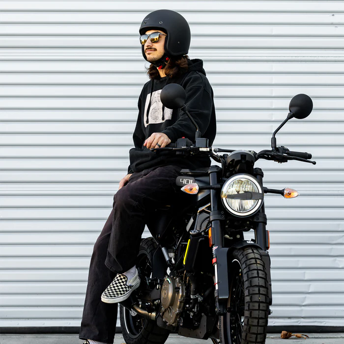 Шлем Biltwell BONANZA - 3/4 цвет -  черный матовый - размер XXL - 1001-201-206, 0104-1489