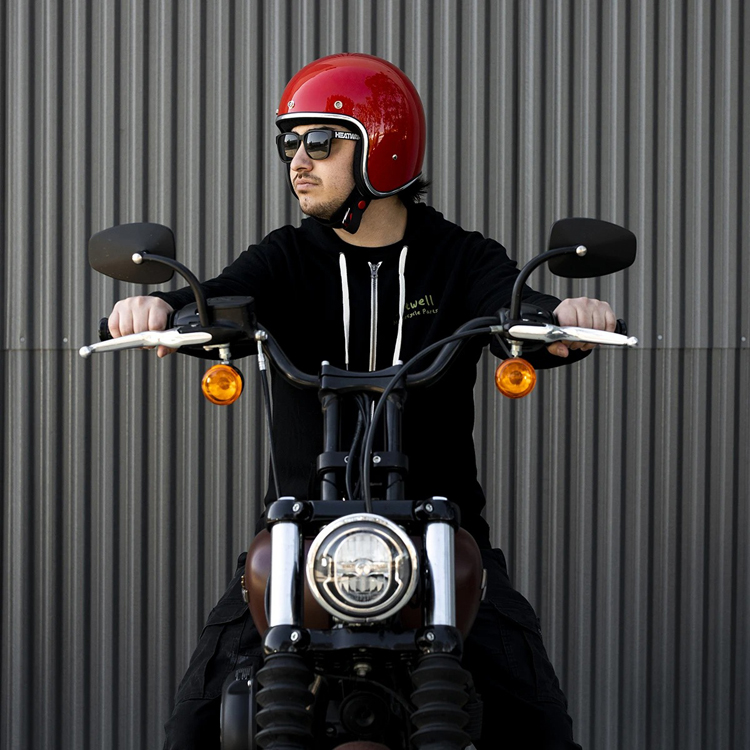 Шлем Biltwell BONANZA - 3/4 цвет - красный глянец - размер XS - 1001-137-201, 0104-2828