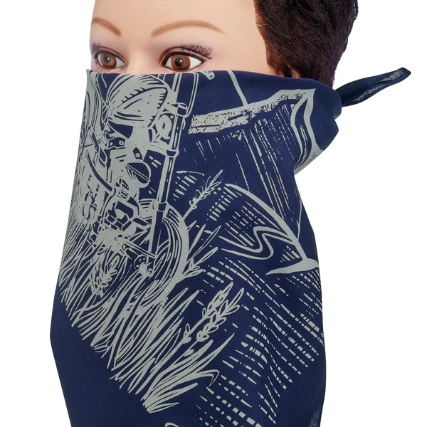 Бандана Biltwell - RMHF Blue/Cream - 8606-27