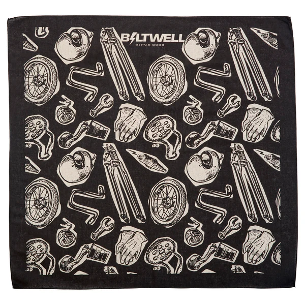Бандана Biltwell Junk Black - черная - 8606-66