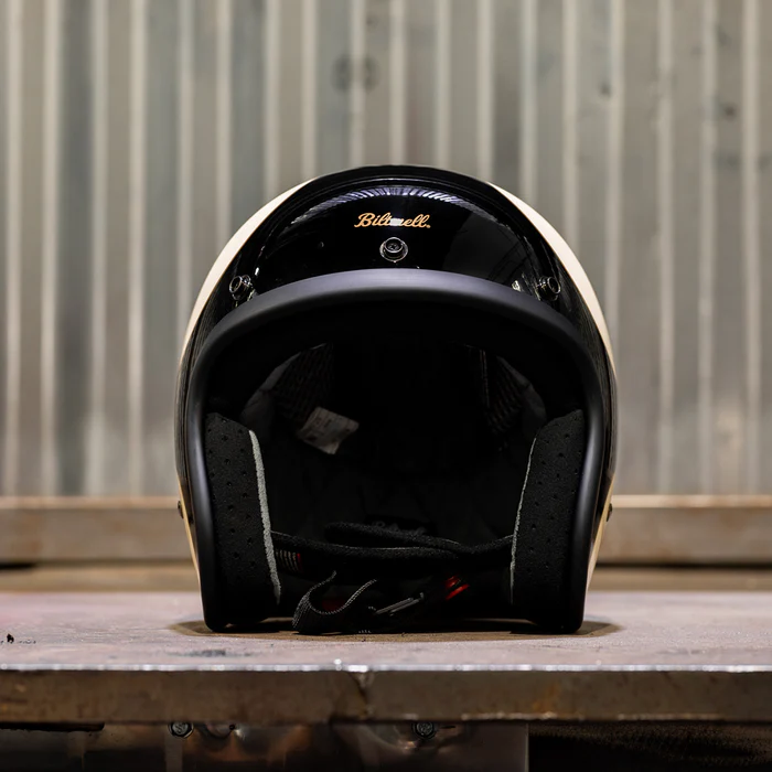 Шлем Biltwell BONANZA - 3/4 цвет - винтажный белый с черным - размер M - 0101-3171, 1001-559-203