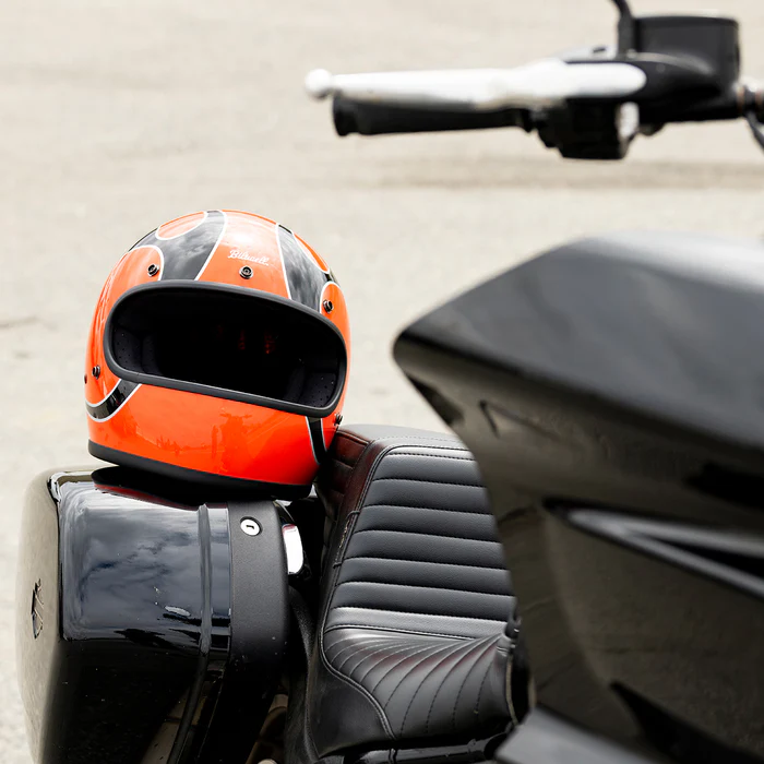 Шлем Biltwell Gringo ECE R22.06 - оранжевый глянец с пламенем - размер S - 0101-18369, 1002-593-502 