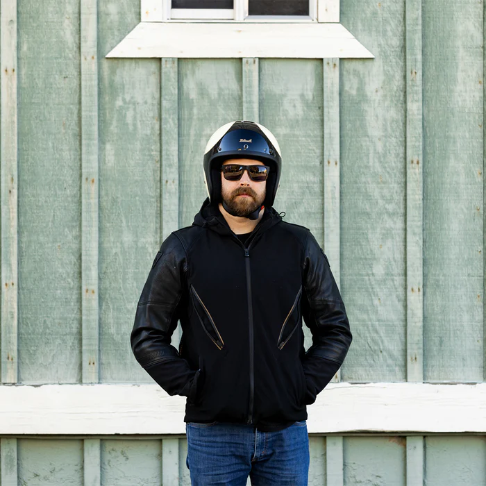 Шлем Biltwell BONANZA - 3/4 цвет - винтажный белый с черным - размер M - 0101-3171, 1001-559-203