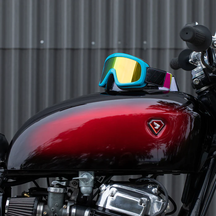 Маска Biltwell - OVERLAND 2.0 GOGGLE - голубые с полосами - 2111-9044-003