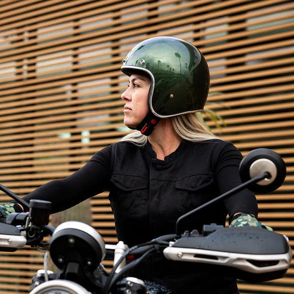 Шлем Biltwell BONANZA - 3/4 цвет - британский зеленый - размер XL - 1001-324-205