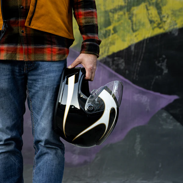 Шлем Biltwell Lane Splitter ECE R22.06 - с языками пламени - размер S - 1004-570-502, 0101-16729