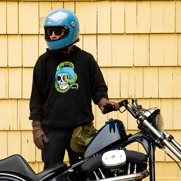 Шлем Biltwell GRINGO S ECE R22.06 - голубой глянец - размер S - 1003-165-502