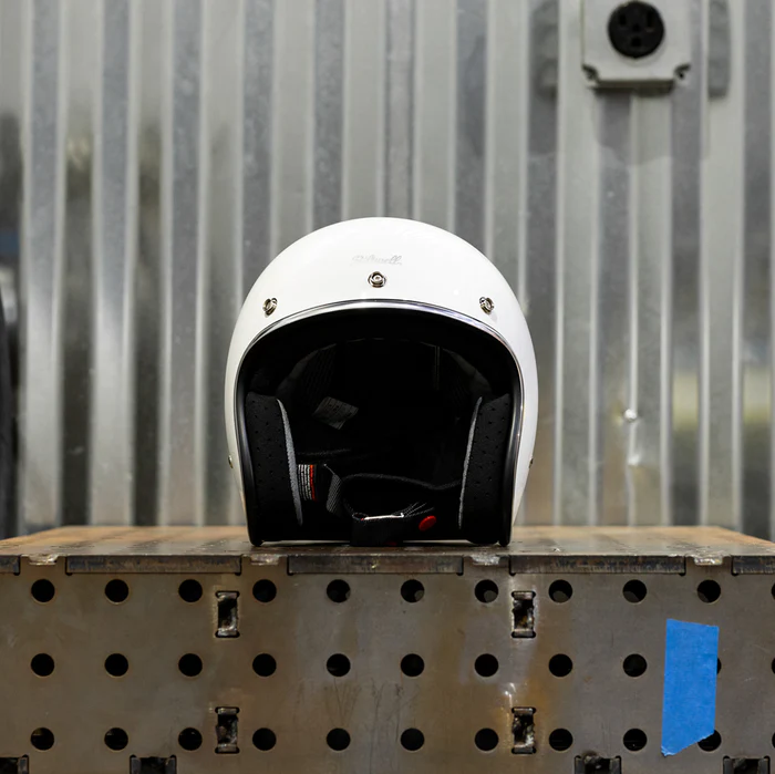 Шлем Biltwell BONANZA - 3/4 цвет -  белый глянец - размер S - 1001-164-202