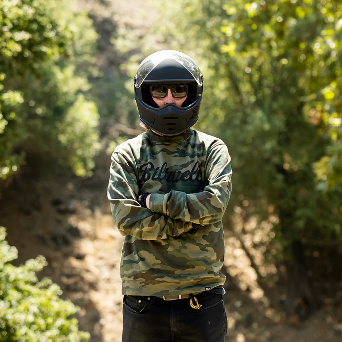 Шлем Biltwell Lane Splitter ECE R22.05 - черный матовый с ЛОГО - размер S - 1004-638-102, 0101-14360