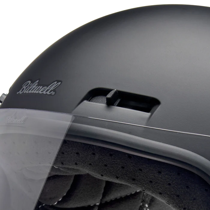 Шлем Biltwell GRINGO SV (ECE R22.06) - Flat Black - цвет черный матовый - размер L - 0101-16275, 1006-201-504