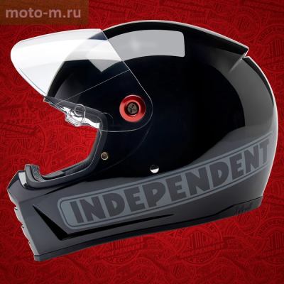 Шлем Biltwell Lane Splitter ECE R22.06 - черный Independent - размер S - 1004-5114-502