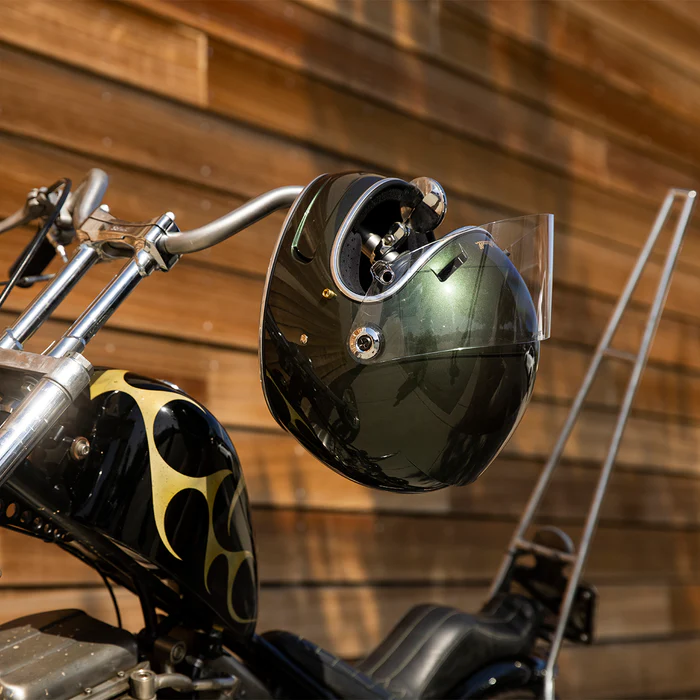 Шлем Biltwell GRINGO SV (ECE R22.06) - цвет зеленый глянец - размер XL - 0101-16288, 1006-324-505