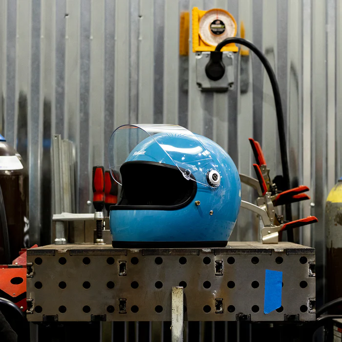 Шлем Biltwell GRINGO S ECE R22.06 - голубой глянец - размер S - 1003-165-502