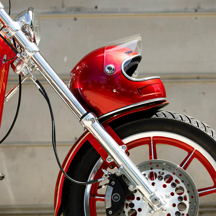 Шлем Biltwell GRINGO SV (ECE R22.06) - цвет красный глянец - размер XS - 0101-16296, 1006-351-501