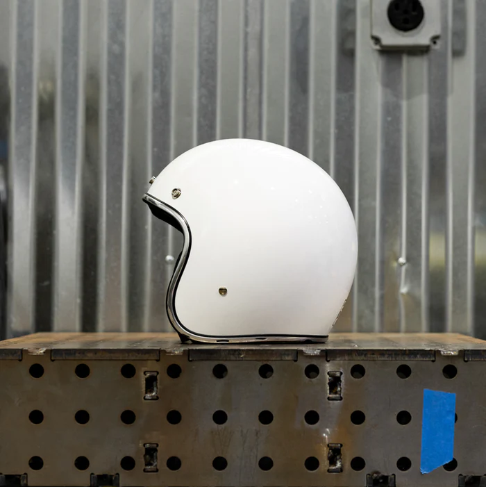 Шлем Biltwell BONANZA - 3/4 цвет -  белый глянец - размер S - 1001-164-202