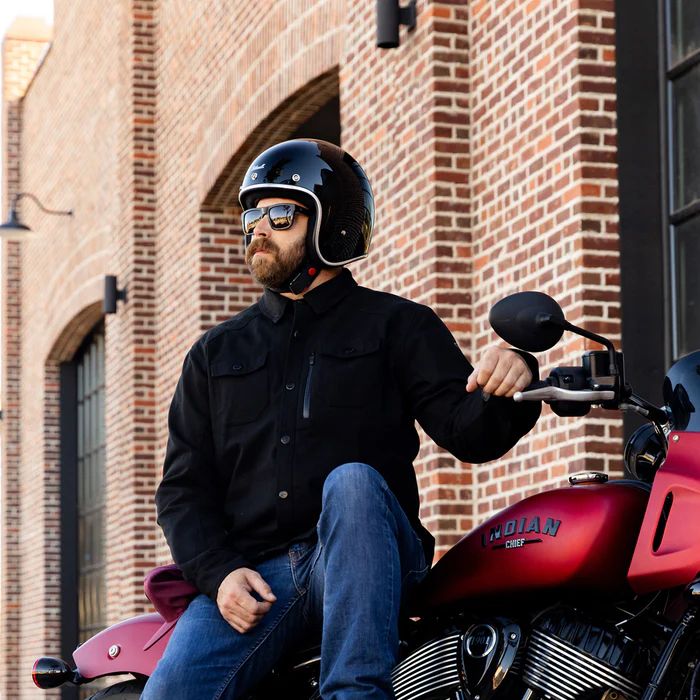 Шлем Biltwell BONANZA - 3/4 цвет -  черный глянец - размер XS - 1001-101-201, 0104-1502