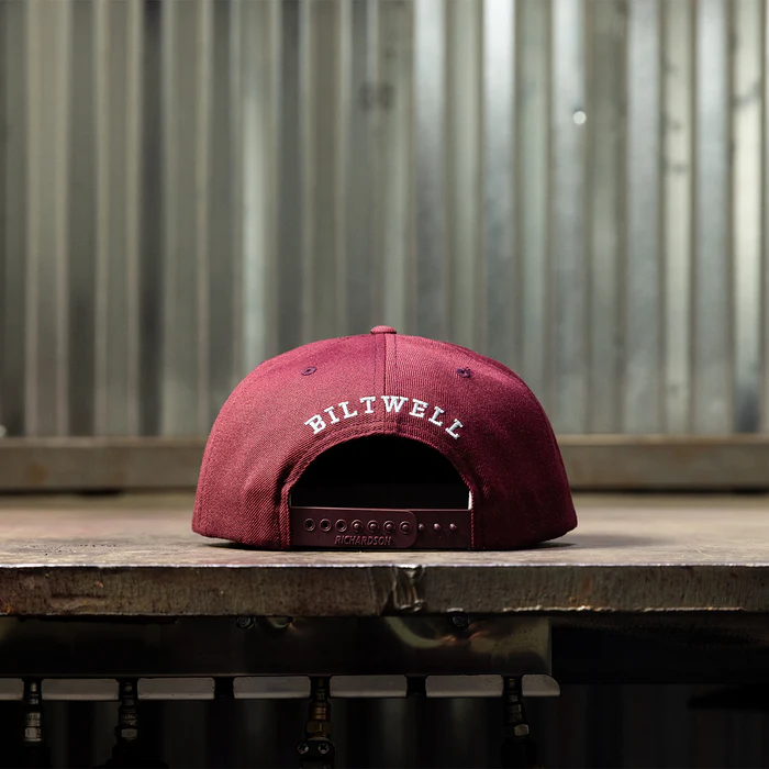 Кепка Biltwell - SCRIPT B SNAP BACK - MAROON - 8002-4040-00