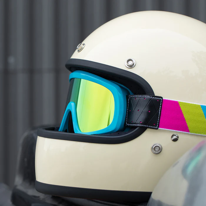 Маска Biltwell - OVERLAND 2.0 GOGGLE - голубые с полосами - 2111-9044-003