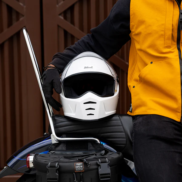 Шлем Biltwell Lane Splitter ECE R22.06 - белый глянец - размер S - 1004-104-502, 0101-16693