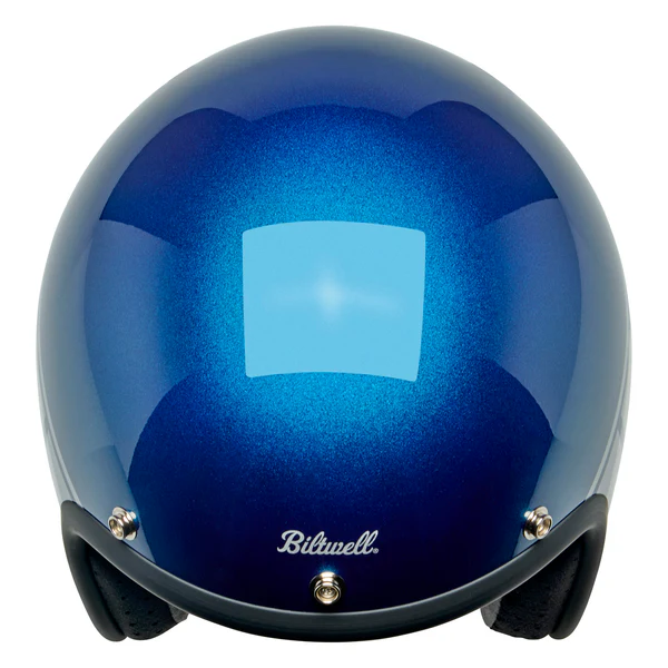 Шлем Biltwell BONANZA - 3/4 цвет -  синий металлик с серебристой полосой - размер XXL - 1001-5116-206